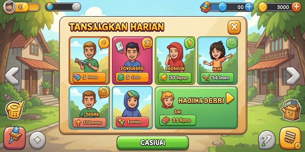 Tampilan antarmuka yang menarik dan user-friendly.