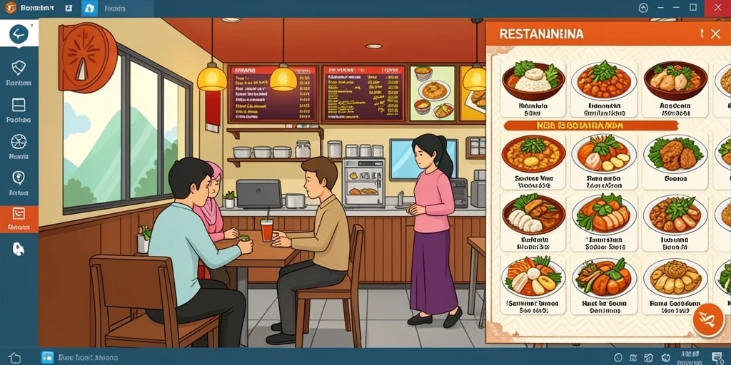 Tangkapan layar yang menunjukkan karakter utama dalam aksi.