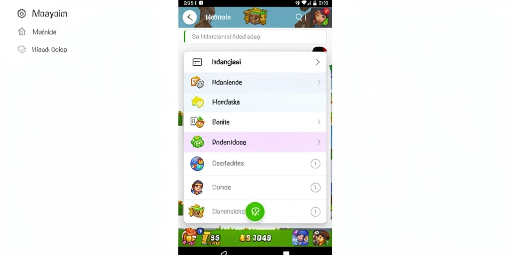 Tangkapan layar menampilkan level baru yang menarik.
