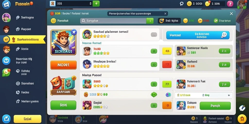 Tampilan awal game yang menarik dan penuh warna.